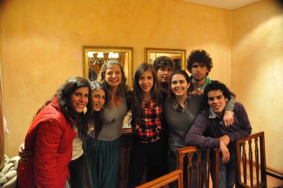 A 'ala jovem' do jantar na casa do Christian, em Quito, no Equador